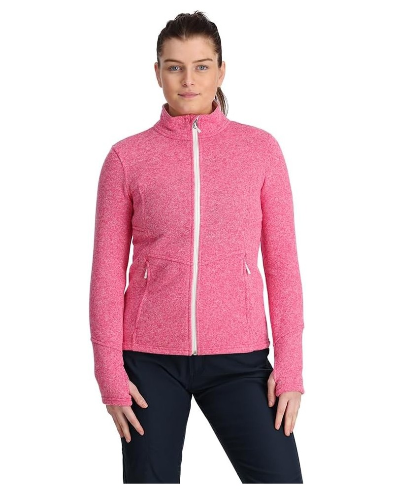 Women's Soar Full Zip Fleece Jacket Sweatshirt Pink $34.51 Jackets