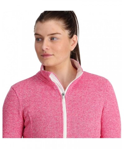 Women's Soar Full Zip Fleece Jacket Sweatshirt Pink $34.51 Jackets