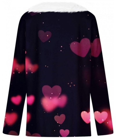 Sexy Tops for Women, Valentines Day Sweater Women Heart Shirts Blouses Long Sleeve Dressy Casual Fall Clothes Trendy 4-purple...