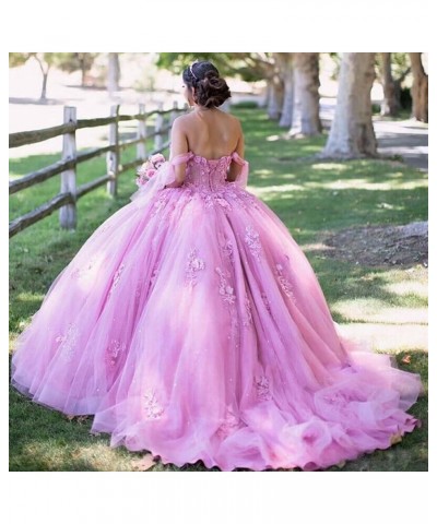 Gorgeous Off Shoulder Quinceanera Dresses Ball Gown Puffy 2023 Lace Prom Dresses Sweet 15 16 Birthday Dresses XXF031 Silver $...