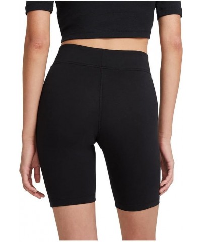 Women`s Sportswear Essential High-Waist Bike Shorts Black/White $20.79 Activewear