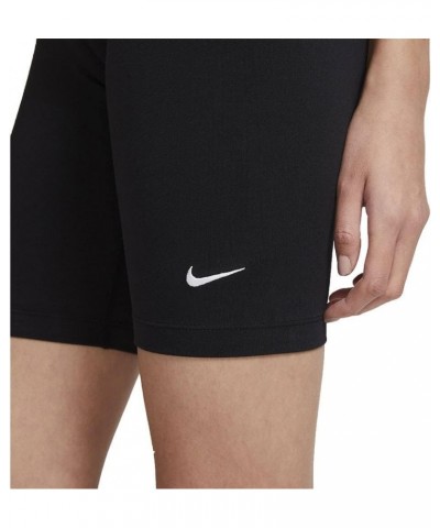 Women`s Sportswear Essential High-Waist Bike Shorts Black/White $20.79 Activewear