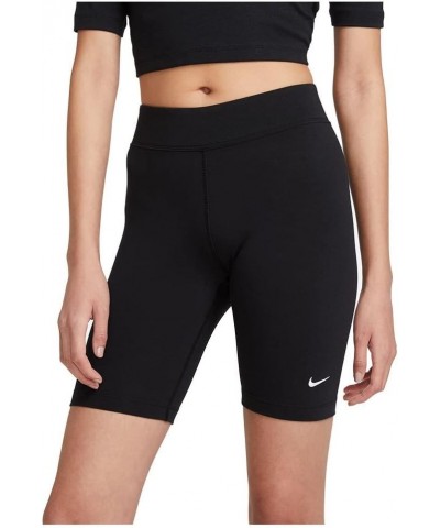 Women`s Sportswear Essential High-Waist Bike Shorts Black/White $20.79 Activewear