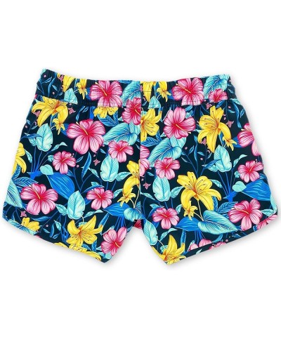 Womens Swim Shorts Quick Dry Swim Trunks with Pockets Swimwear Tropical Floral $9.08 Swimsuits