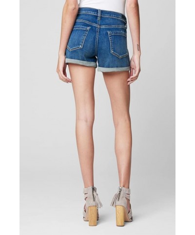 Women's Denim Distressed Cuffed Short, Blue, 24 Sky $21.76 Shorts