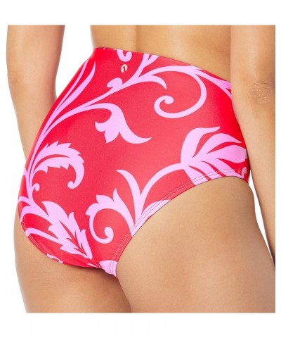 Women's Standard Fiji Rock High Waist Pant Hibiscus Red $5.22 Swimsuits