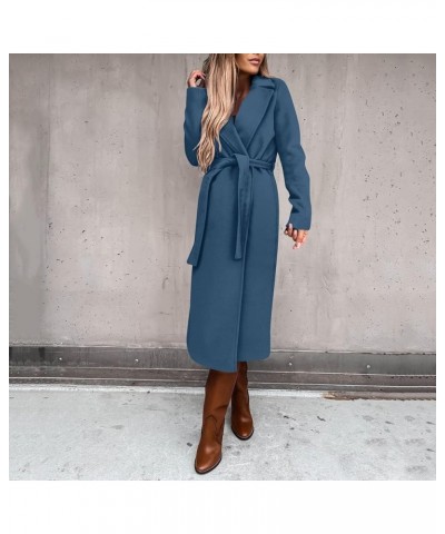 Women Trench Coats 2023,Lightweight Winter Fall Fashion Lapel Collar Long Sleeve Peacoat Plus Size Walk Jacket Outwear A01❃da...