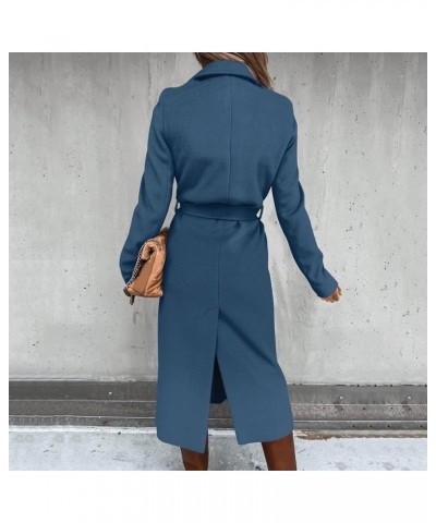 Women Trench Coats 2023,Lightweight Winter Fall Fashion Lapel Collar Long Sleeve Peacoat Plus Size Walk Jacket Outwear A01❃da...