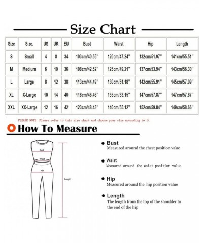 Jumpsuits for Women Dressy Wide Leg Rompers Spaghetti Strap Overalls Plus Size Jumpsuits High Waist Pant With Pocket A05-summ...