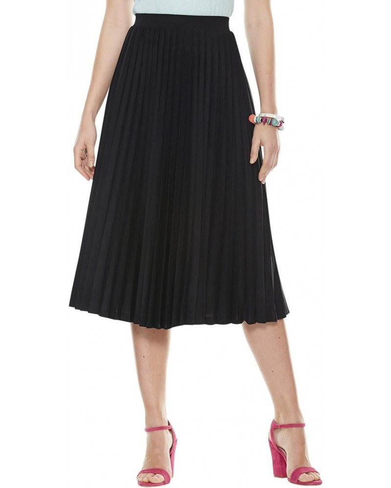 | Ladies | Sunray Permanent Pleat Jersey Skirt | Black $24.66 Skirts