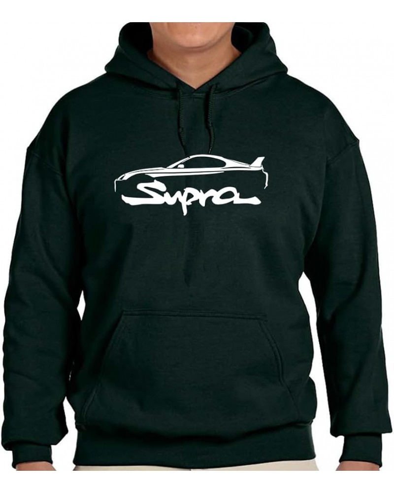 Toyo Supra Sports Car Classic Outline Design Hoodie Fleece Sweatshirt Forest $23.38 Sweatshirts