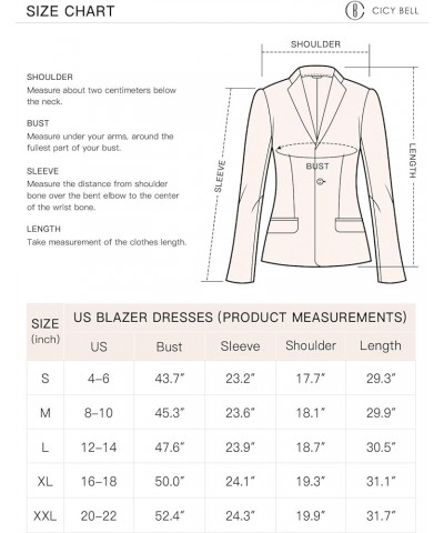 Women's Blazers Casual Long Sleeve Notch Lapel Open Front Button Cuffs Work Office Blazer Jackets with Pockets Black $28.07 B...