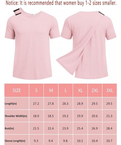 Unisex Post Surgery Shirts Tear Away Surgical Shirt After Shoulder Surgery Snap Open-Back Adaptive Clothing Light Pink $16.56...