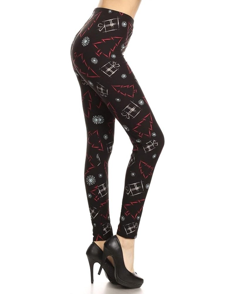 High Waisted Novelty Christmas Holiday Print Leggings for Women (Available in Plus Size) Full Length Christmas Impressions $8...