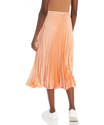 Women's Pleated a Line Midi Skirt Papaya $40.08 Skirts