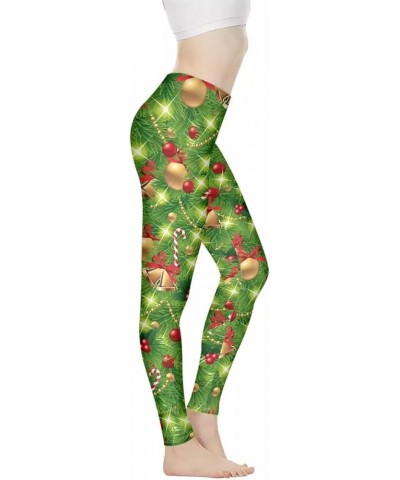 Stylish Women Leggings High Waist Pants for Workout Yoga Jogging Sports Soft Stretch, XS-3XL Size Christmas Trees Design $13....