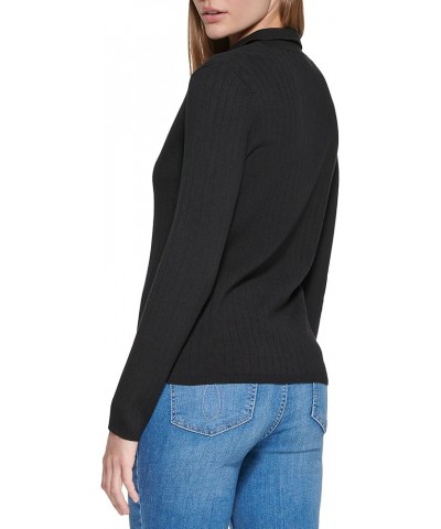 Women's Cardigan Collar Black $30.43 Sweaters