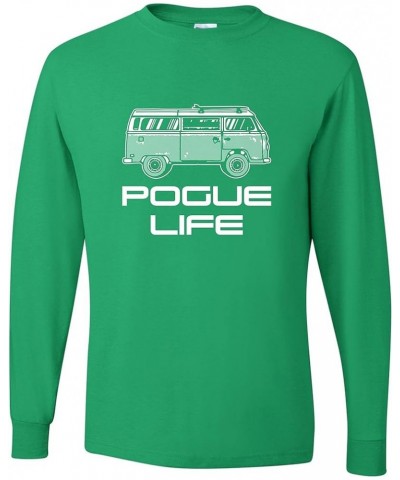 Pogue Life Surf Van Adult Long Sleeve T-Shirt Kelly $12.31 T-Shirts