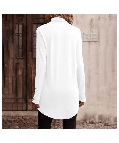 Fall Tops For Women 2023,Womens Trendy Gradient Turtleneck Long Sleeve Tee For Leggings Irregular Hem Tunic Long Top 1-white ...