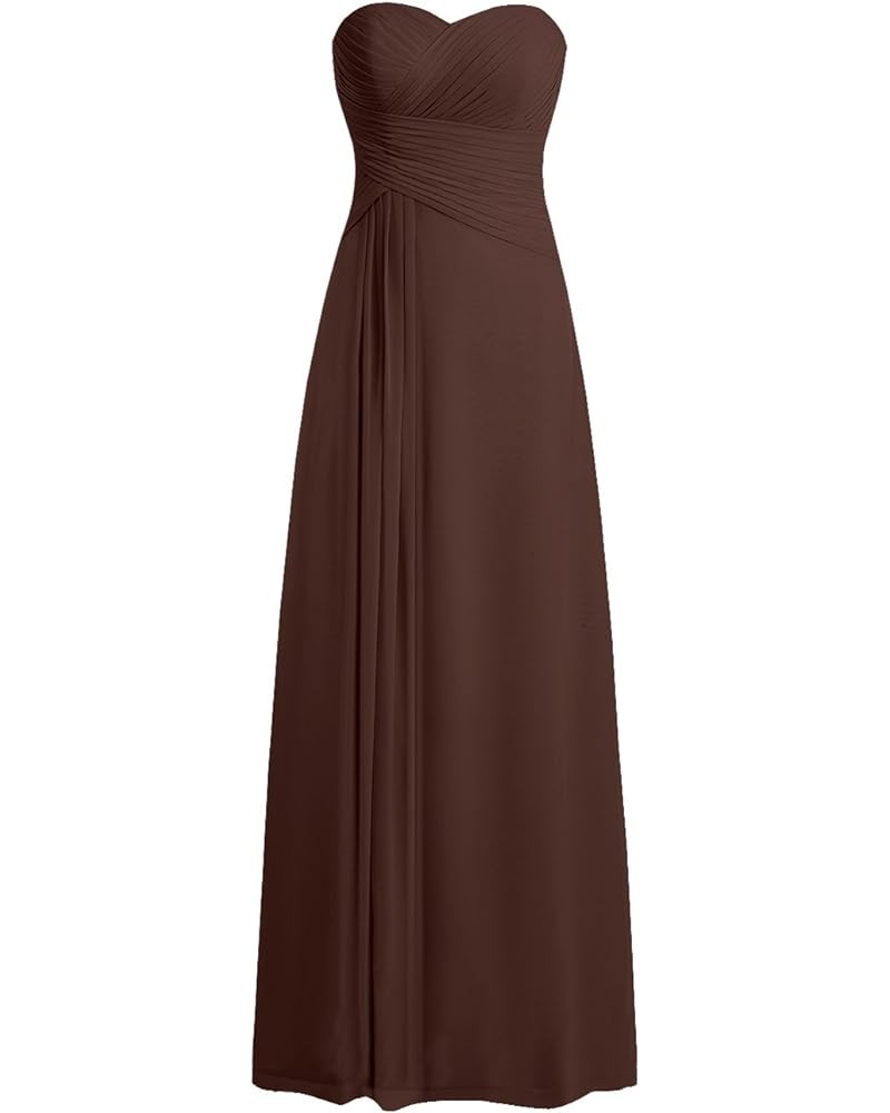 Bridesmaid Dresses Prom Dress - Long Evening Dress Chiffon Pleat Chocolate $30.79 Dresses