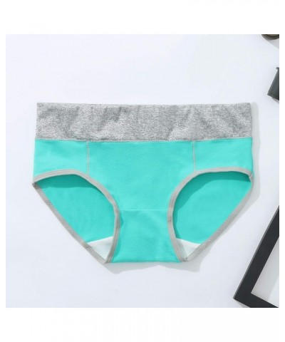 Women'S Pajamas Sets Cotton Panties Solid Underwear Knickers Patchwork Bikini Briefs Color Underpants Women Sexy Mint Green $...