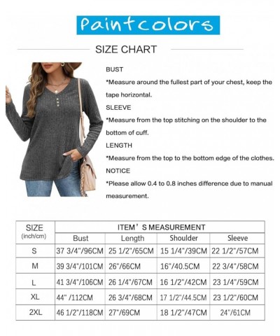 Women's 2024 Casual Ribbed Knit Sweater Fall Chunky Long Sleeve Pullover Tunics Jumper Sweater Tops Gray_c26 $17.50 Sweaters