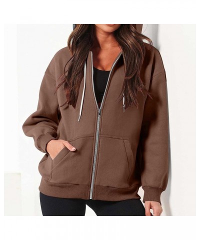 Zip Up Hoodies Women 2023 Fall Fashion Oversized Sweatshirt Y2k Sweaters Pullover Cute Teen Girl Jacket Trendy Winter Clothes...