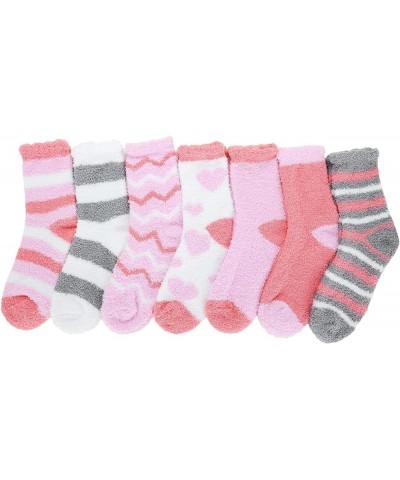 Womens Fuzzy Socks Winter Warm Fluffy Socks Athletic Outdoor Sports Socks Pink Series $7.64 Socks