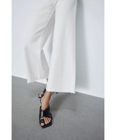 Wide Leg Jeans for Women High Waisted Stretch Casual Work Baggy Denim Pants Trousers 2023 White $11.44 Jeans