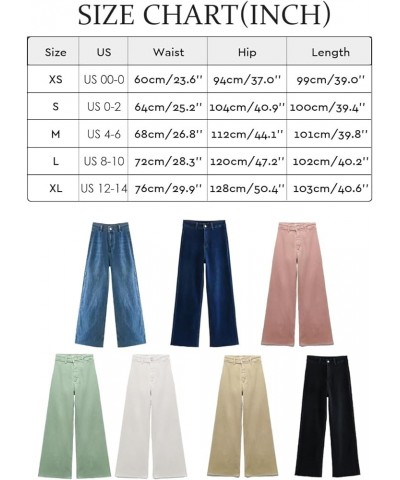 Wide Leg Jeans for Women High Waisted Stretch Casual Work Baggy Denim Pants Trousers 2023 White $11.44 Jeans