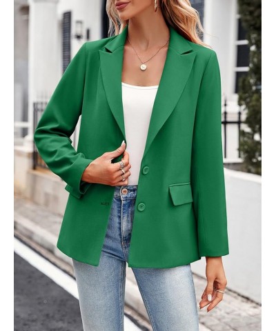 Women's Casual Blazers Long Sleeve Lapel Open Front Work Office Bussiness Warm Blazer Jackets A-green $28.04 Blazers