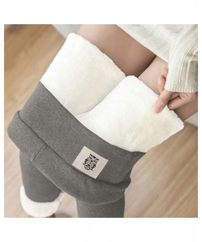 Womens Fleece Lined Leggings 2023 Winter Warm Sherpa Leggings Thermal Stretchy Snow Pants Workout Leggings Yoga Tight 03 Gray...