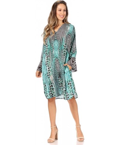 Ximena Women's Floral Boho Cocktail Dress Tunic Cover-up V Neck Summer 484 $21.42 Swimsuits