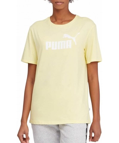 Women's Ultra Boyfriend Short Sleeve Logo Tee Yellow Pear White $8.22 T-Shirts