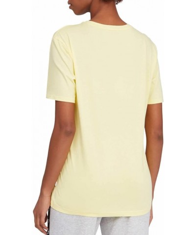 Women's Ultra Boyfriend Short Sleeve Logo Tee Yellow Pear White $8.22 T-Shirts