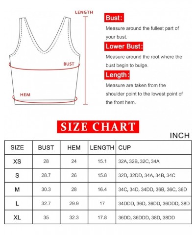 Women's Racerback Sports Bras High Impact Support Activewear Yoga Tank Tops Workout Fitness style 2 Wirefree Bras_deepskyblue...