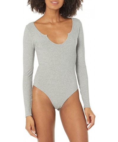 Women's Charlie Bodysuit Heather Grey $16.19 Lingerie