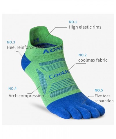 Running Ankle Toe Socks for Men and Women Lightweight Coolmax High Performance Five Finger Athletic Socks A: 3 Pairs/Purple,r...