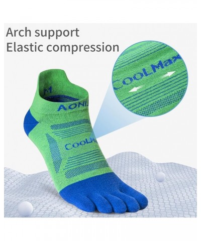 Running Ankle Toe Socks for Men and Women Lightweight Coolmax High Performance Five Finger Athletic Socks A: 3 Pairs/Purple,r...