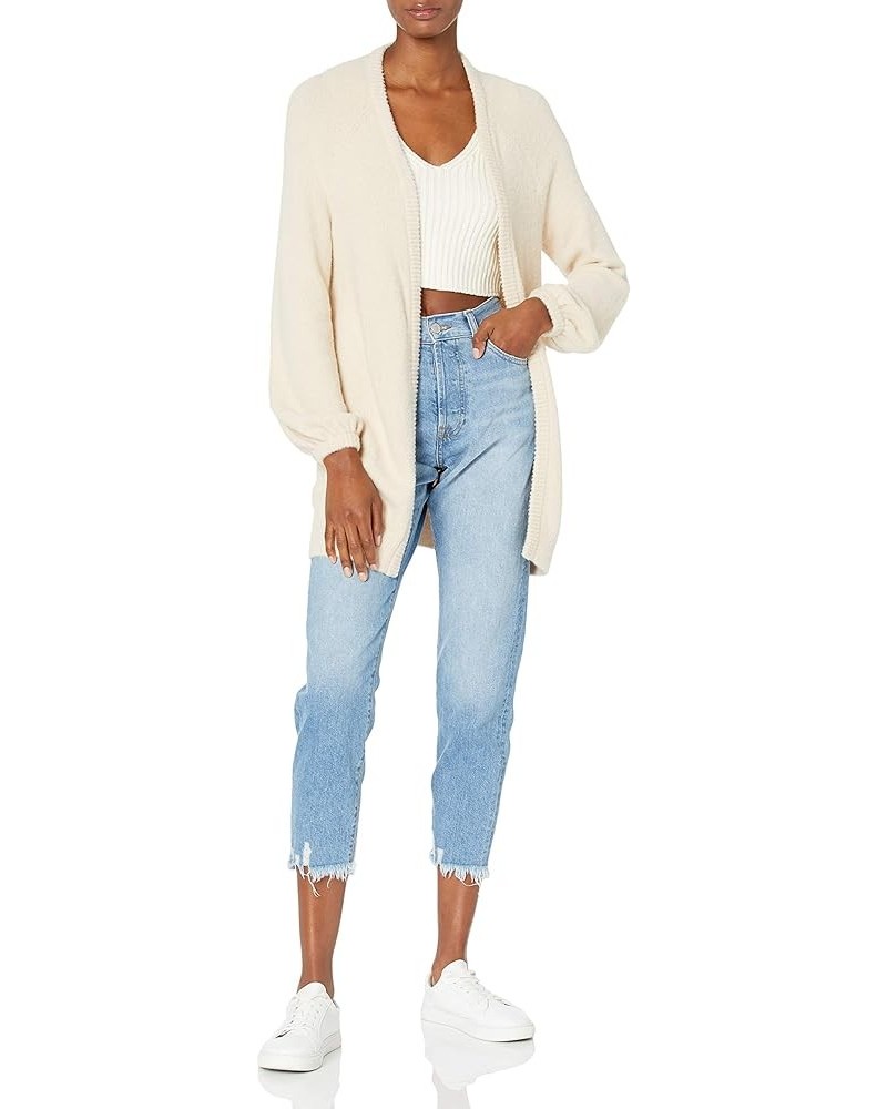 Women's Mirabelle Long Bell-Sleeve Open-Front Cozy Cardigan Sandstorm $14.28 Sweaters