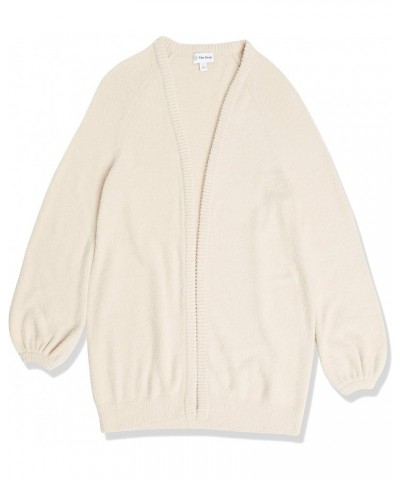 Women's Mirabelle Long Bell-Sleeve Open-Front Cozy Cardigan Sandstorm $14.28 Sweaters