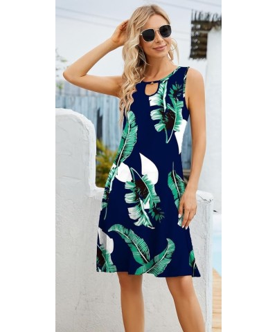 Womens Summer Casual Dresses Sleeveless Tshirt Sundress Vest Tank Sun Dress B03 Flower $10.32 Dresses