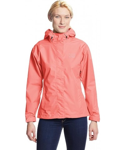 Helly Hansen Women's Seven J Waterproof, Windproof, and Breathable Rain Jacket with Hood 103 Shell Pink $49.85 Coats