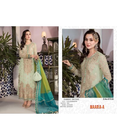 Indian Newest Ready to Wear Pent Style Salwar Kameez for Women Pakistani 9115 Pista $32.25 Suits