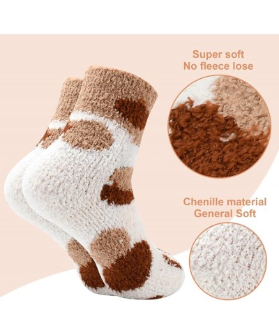 Women Socks Winter - Gifts for Warm Thick Soft Wool Christmas Cozy Crew Multicolor-cat's Paw Socks-5pairs $7.64 Activewear