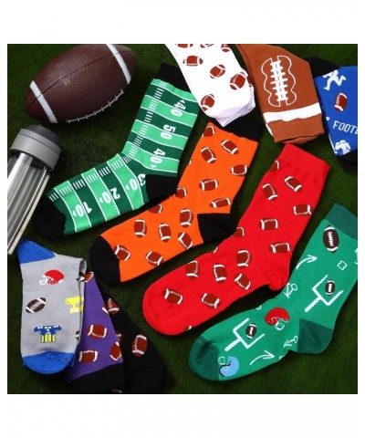 10 Pairs Novelty Football Soccer Socks Sports Themed Crew Socks Unisex Soccer Football Lover Gifts for Women Men Football $17...