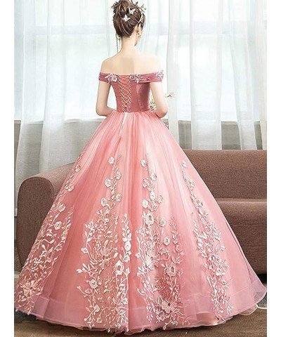 Women's Off The Shoulder Dresses Masquerade Prom Ball Gowns 2019 Lavender $60.00 Dresses