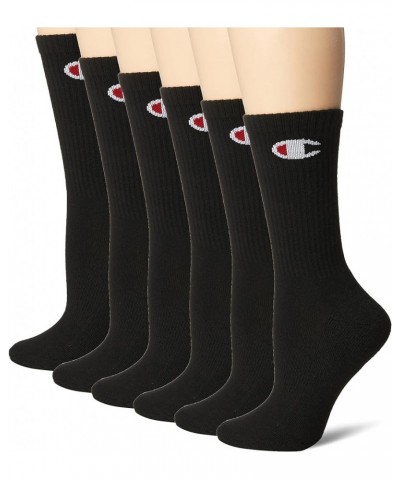 Women's Socks, Double Dry Socks, Crew, Ankle, and No Show, 6-Pack Crew Black With 3 C's $10.50 Socks