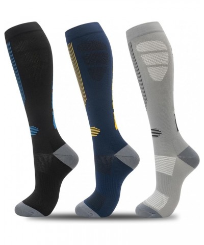 Compression Socks for Women Men, Graduated Compression Support Circulation Socks for Nurses 00-3pairs-sports-6 $19.11 Activewear