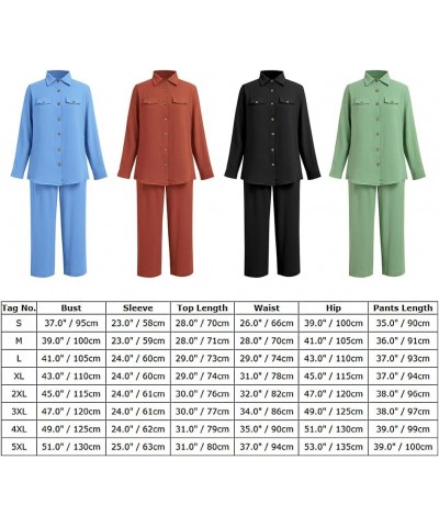 Muslim Long Sleeve Blouse Wide Leg Pants Suits Autumn Solid Abaya Women Matching Sets 2PCS Tracksuits Turkey Kaftan Brick Red...